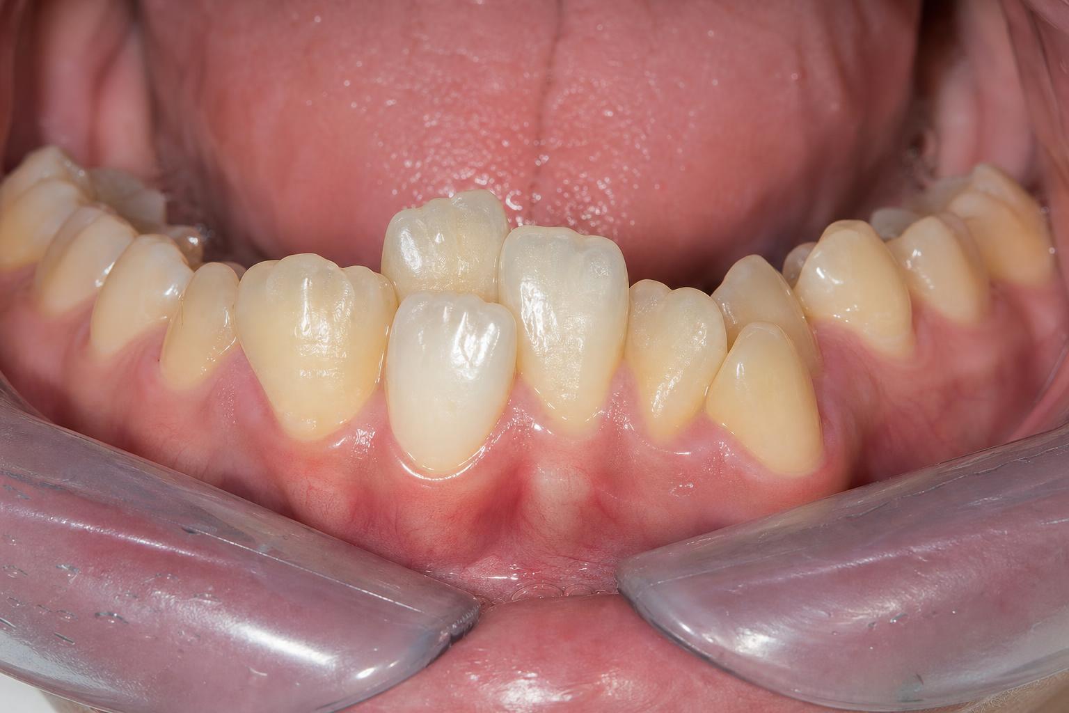 Invisible Braces before